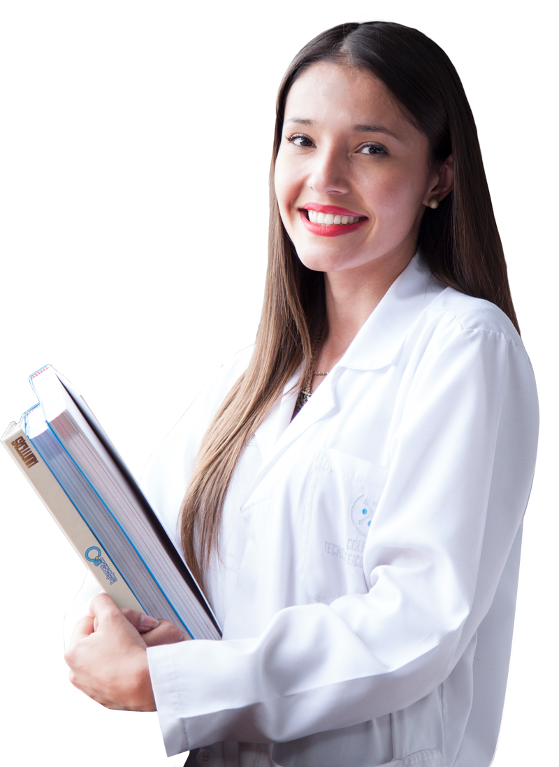 Profesora con libros